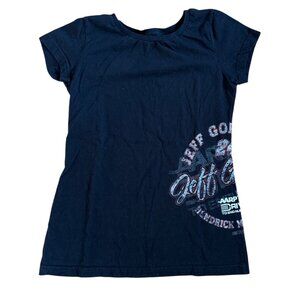 Jeff Gordon NASCAR Women’s Black T-Shirt By Chase Authentics Size M